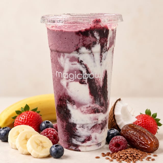 Berry Prebiotic Boost Smoothie.